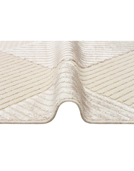 ZENITH DYED HALI 0006 Yüksek Alçak Dokulu Naturel Yün ve Viskon Modern Dokuma Halı