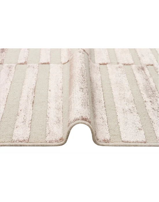 ZENITH DYED HALI 0040 Yüksek Alçak Dokulu Naturel Yün ve Viskon Modern Dokuma Halı