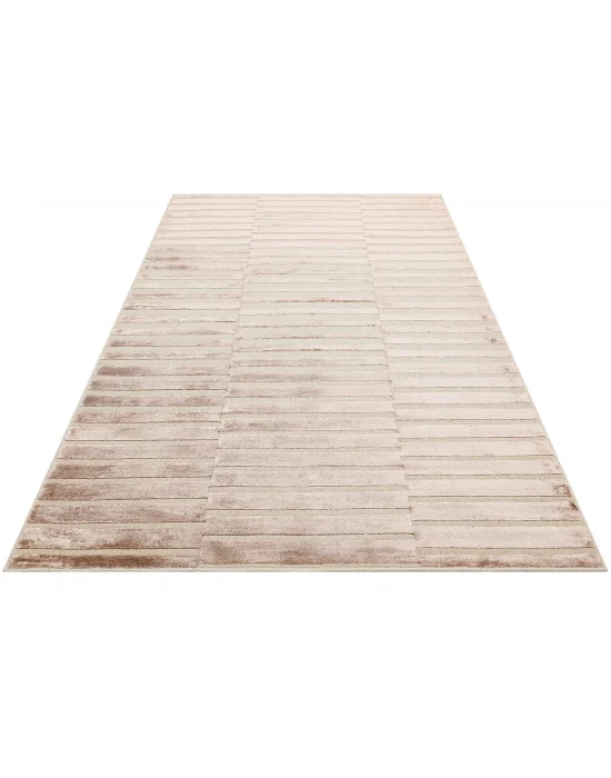 ZENITH DYED HALI 0040 Yüksek Alçak Dokulu Naturel Yün ve Viskon Modern Dokuma Halı