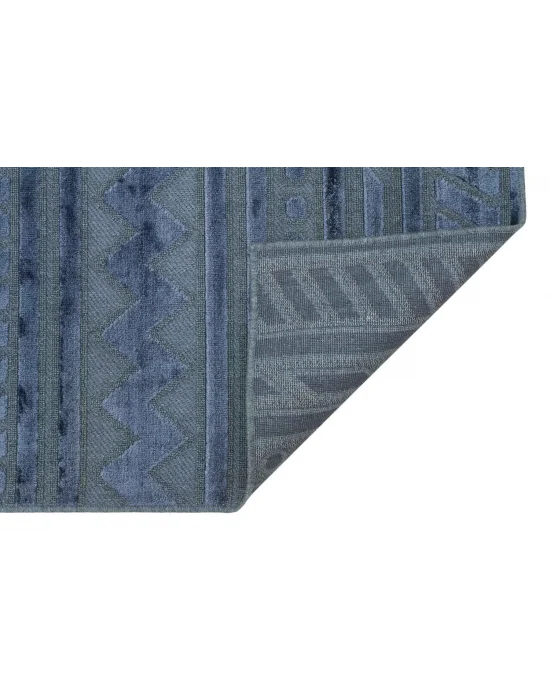 ZENITH DYED HALI 0108 Yüksek Alçak Dokulu Naturel Yün ve Viskon Modern Dokuma Halı