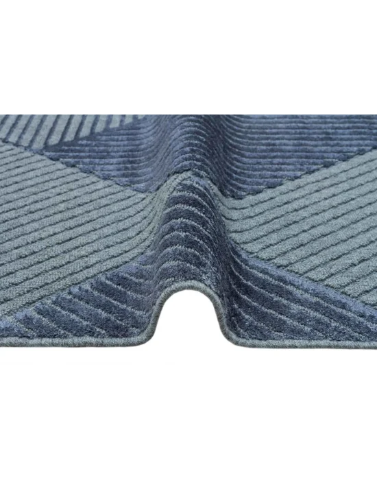 ZENITH DYED HALI 0013 Yüksek Alçak Dokulu Naturel Yün ve Viskon Modern Dokuma Halı