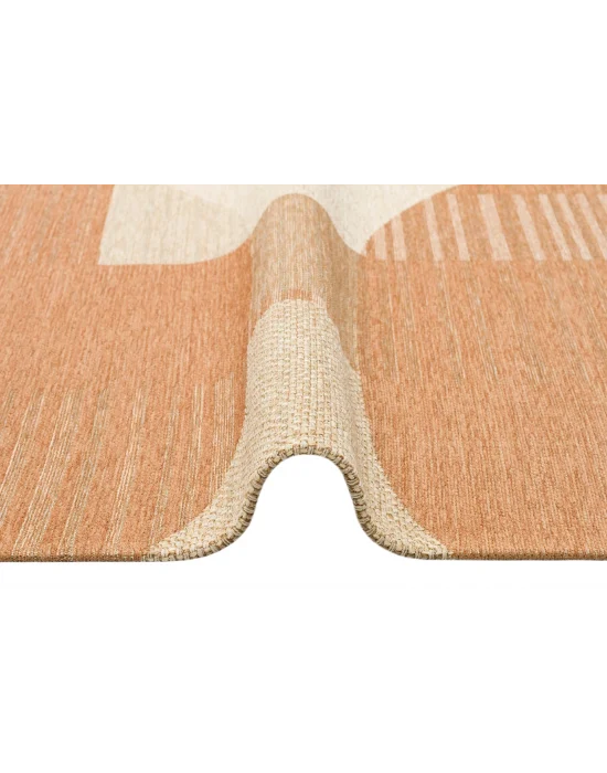 Brooklyn Brk 13 Natural Beıge 0187 Hasır Görünümlü Kaymaz Renkli Dokuma Modern Kilim