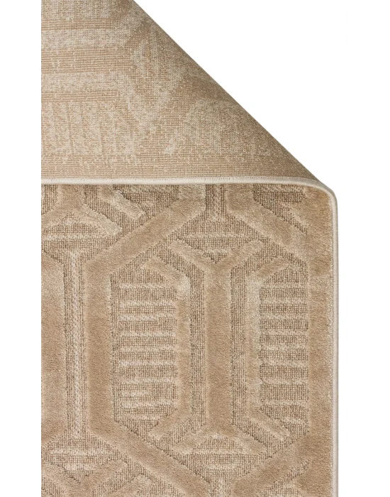 ZENITH HALI 0251 Yüksek Alçak Dokulu Naturel Yün ve Viskon Modern Dokuma Halı