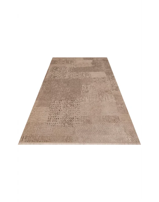 TORINO HALI 0031 Sık Dokuma Dökümlü Yere Oturan Hav Toz Vermez Yıkanabilir Kaymaz Tabanlı Modern Halı