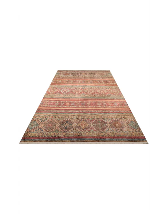 Antique ATK 05 Multy Yıkanabilir Modern Ve Etnik Desenli Kaymaz Tabanlı Makine Halısı