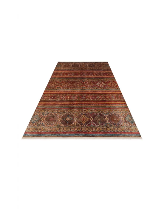 Antique ATK 05 Multy Yıkanabilir Modern Ve Etnik Desenli Kaymaz Tabanlı Makine Halısı