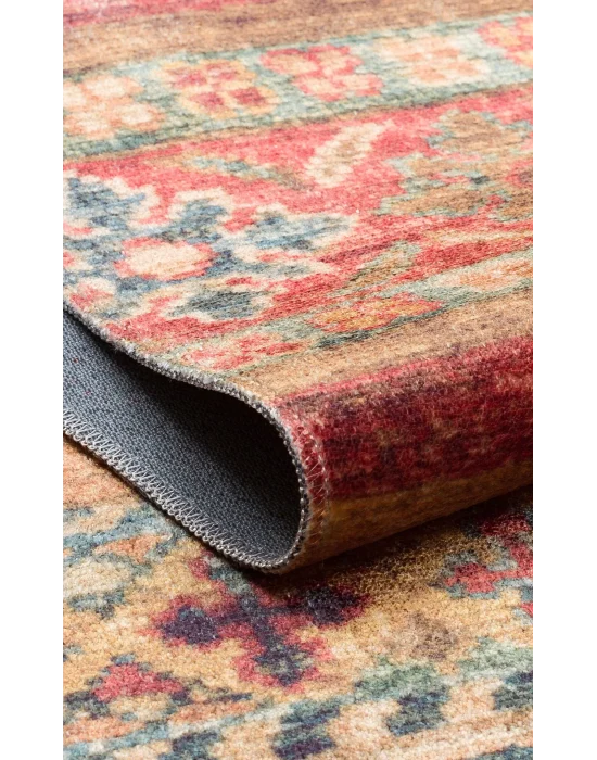 Antique ATK 05 Multy Yıkanabilir Modern Ve Etnik Desenli Kaymaz Tabanlı Makine Halısı