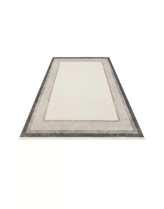 LISBON HALI 0049 Parlak Dokulu Modern Desenli Renkli Metalik Işıltılı Makine Halısı