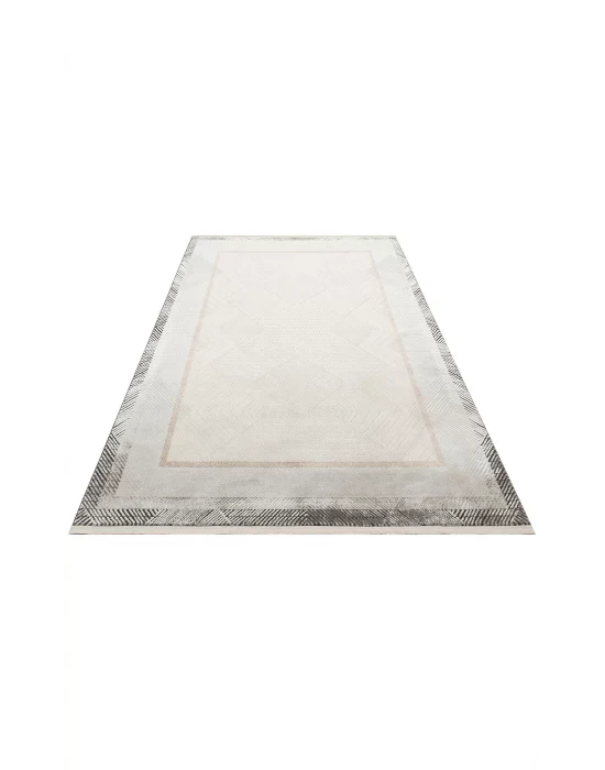 LISBON HALI 0049 Parlak Dokulu Modern Desenli Renkli Metalik Işıltılı Makine Halısı