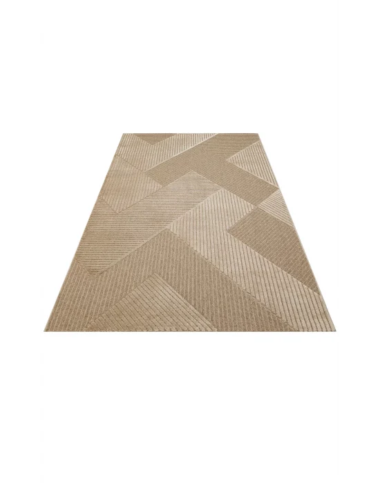 ZENITH HALI 0236 Yüksek Alçak Dokulu Naturel Yün ve Viskon Modern Dokuma Halı