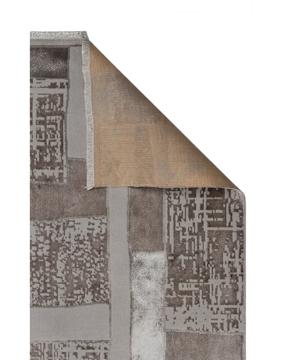 TORINO HALI 0066 Sık Dokuma Dökümlü Yere Oturan Hav Toz Vermez Yıkanabilir Kaymaz Tabanlı Modern Halı