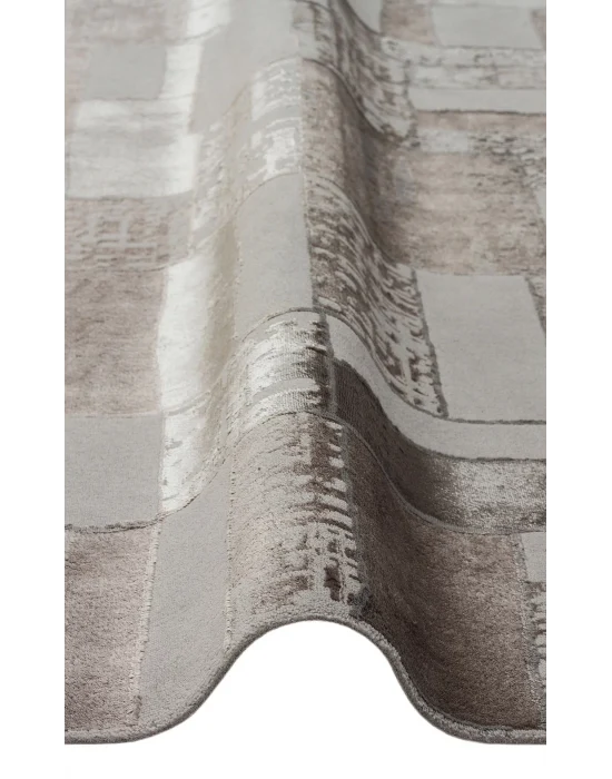 TORINO HALI 0066 Sık Dokuma Dökümlü Yere Oturan Hav Toz Vermez Yıkanabilir Kaymaz Tabanlı Modern Halı