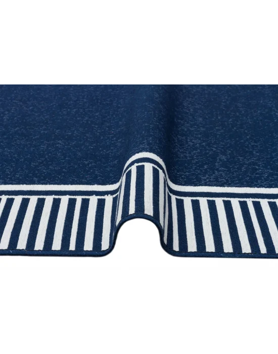 Arya Ar 13 Marine %100 Geri Dönüşümlü Pamuktan Çift Taraflı Yıkanabilir Modern Dekoratif Kilim