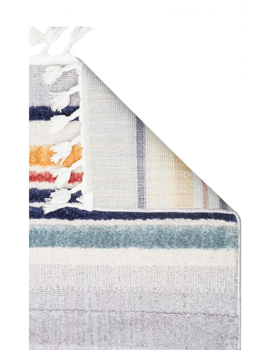 Terazzo 02 Multy Hav Toz Vermez Yumuşak Dokulu Etnik Örgü Desenlere Sahip Modern İskindinav Halı