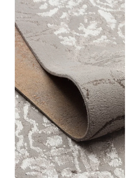 TORINO HALI 0012 Sık Dokuma Dökümlü Yere Oturan Hav Toz Vermez Yıkanabilir Kaymaz Tabanlı Modern Halı