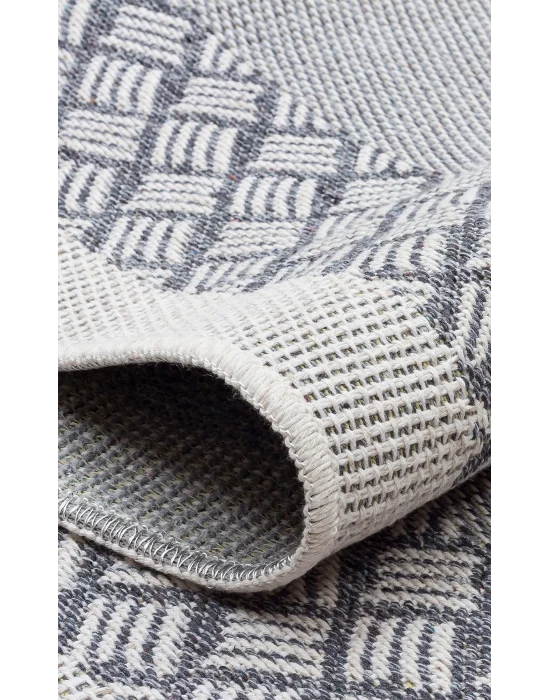 PANAMA KILIM 0007 Natural Yıkanabilir Kaymaz Tabanlı Tok Dokuma Kilim