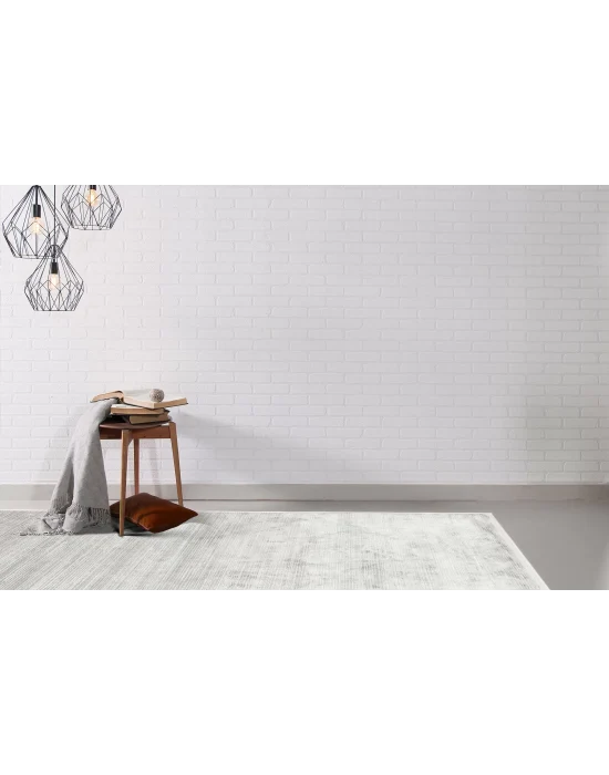 LISBON HALI 0112 Parlak Dokulu Modern Desenli Renkli Metalik Işıltılı Makine Halısı