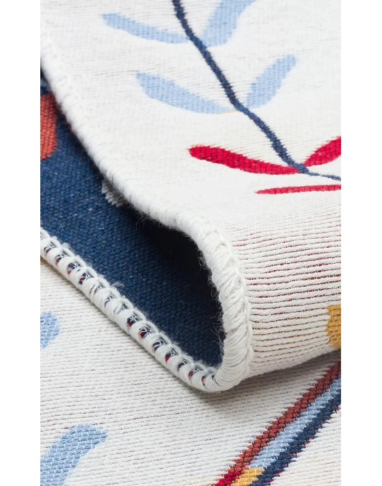 Arya Ar 21 Multy %100 Geri Dönüşümlü Pamuktan Çift Taraflı Yıkanabilir Modern Dekoratif Kilim