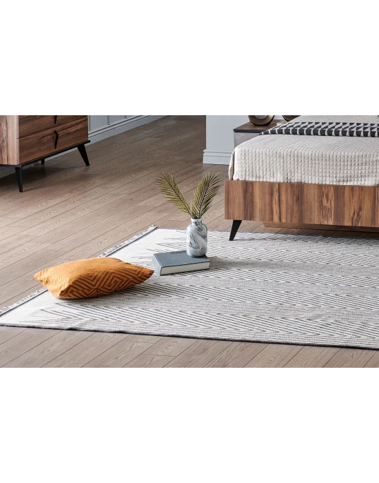 PANAMA KILIM 0029 Natural Yıkanabilir Kaymaz Tabanlı Tok Dokuma Kilim