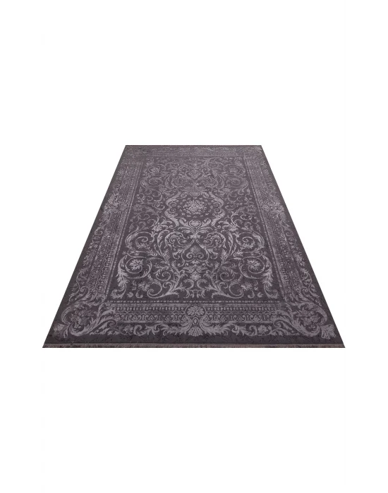 TORINO HALI 0001 Sık Dokuma Dökümlü Yere Oturan Hav Toz Vermez Yıkanabilir Kaymaz Tabanlı Modern Halı