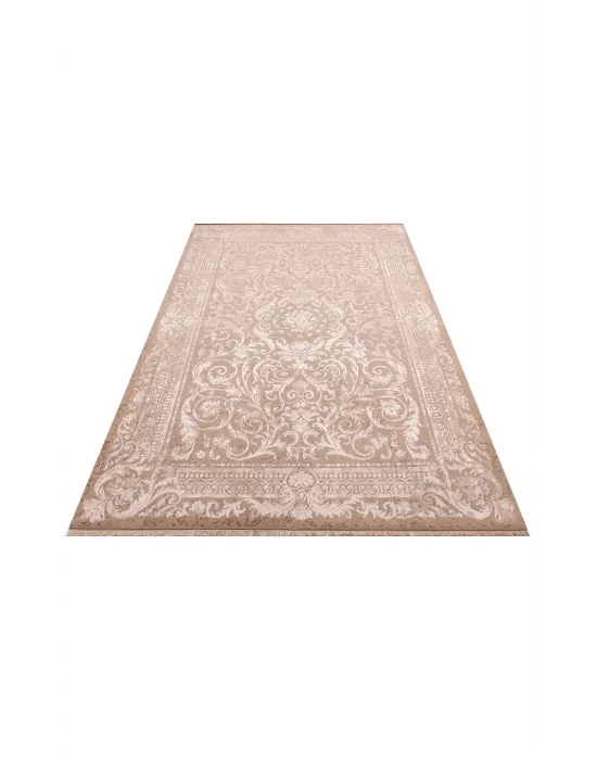 TORINO HALI 0007 Sık Dokuma Dökümlü Yere Oturan Hav Toz Vermez Yıkanabilir Kaymaz Tabanlı Modern Halı