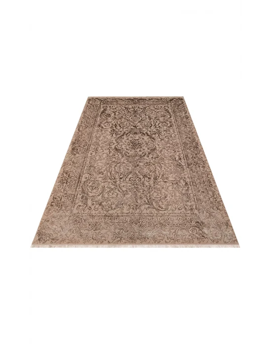 TORINO HALI 0007 Sık Dokuma Dökümlü Yere Oturan Hav Toz Vermez Yıkanabilir Kaymaz Tabanlı Modern Halı