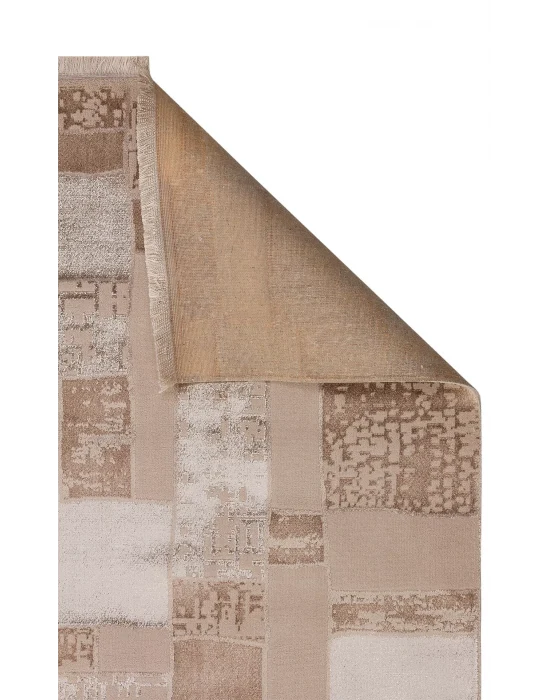 TORINO HALI 0065 Sık Dokuma Dökümlü Yere Oturan Hav Toz Vermez Yıkanabilir Kaymaz Tabanlı Modern Halı