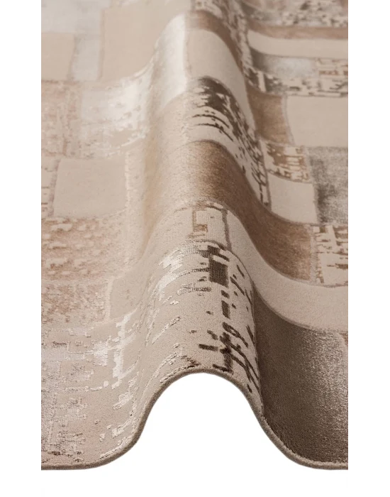 TORINO HALI 0065 Sık Dokuma Dökümlü Yere Oturan Hav Toz Vermez Yıkanabilir Kaymaz Tabanlı Modern Halı