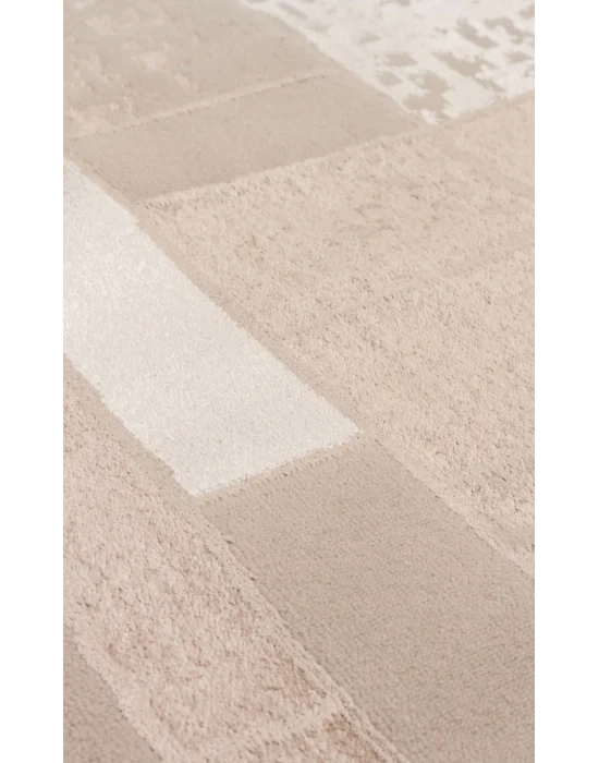 TORINO HALI 0065 Sık Dokuma Dökümlü Yere Oturan Hav Toz Vermez Yıkanabilir Kaymaz Tabanlı Modern Halı