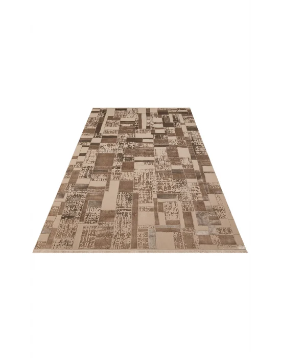 TORINO HALI 0065 Sık Dokuma Dökümlü Yere Oturan Hav Toz Vermez Yıkanabilir Kaymaz Tabanlı Modern Halı