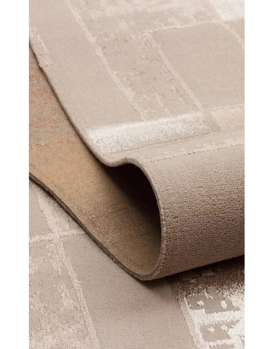 TORINO HALI 0065 Sık Dokuma Dökümlü Yere Oturan Hav Toz Vermez Yıkanabilir Kaymaz Tabanlı Modern Halı