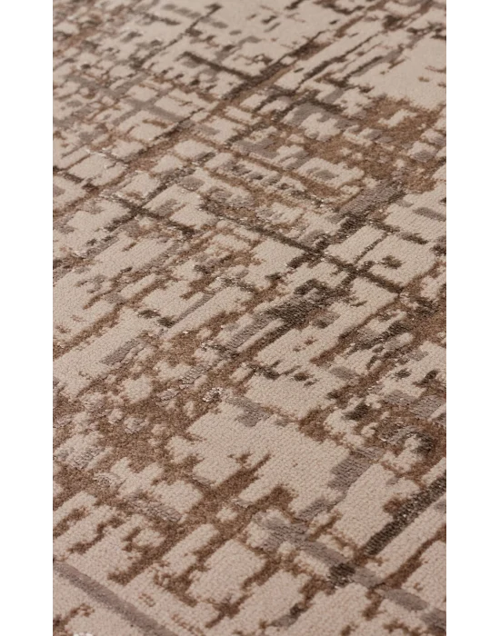 TORINO HALI 0048 Sık Dokuma Dökümlü Yere Oturan Hav Toz Vermez Yıkanabilir Kaymaz Tabanlı Modern Halı