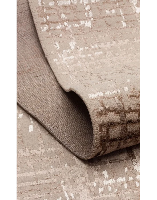 TORINO HALI 0048 Sık Dokuma Dökümlü Yere Oturan Hav Toz Vermez Yıkanabilir Kaymaz Tabanlı Modern Halı