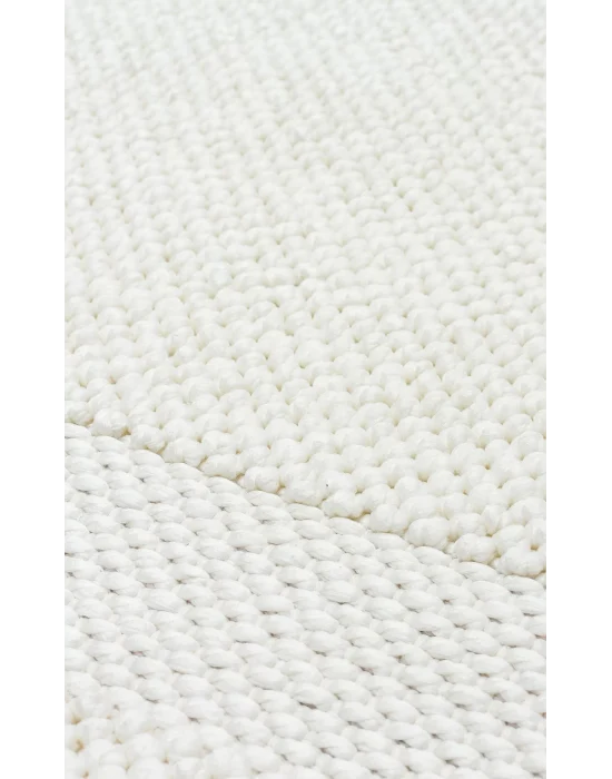 Cozy CZY 05 Cream Hav Toz Vermez Modern Örgü Dokuma Makine Halısı