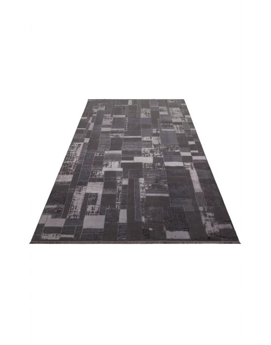 TORINO HALI 0091 Sık Dokuma Dökümlü Yere Oturan Hav Toz Vermez Yıkanabilir Kaymaz Tabanlı Modern Halı