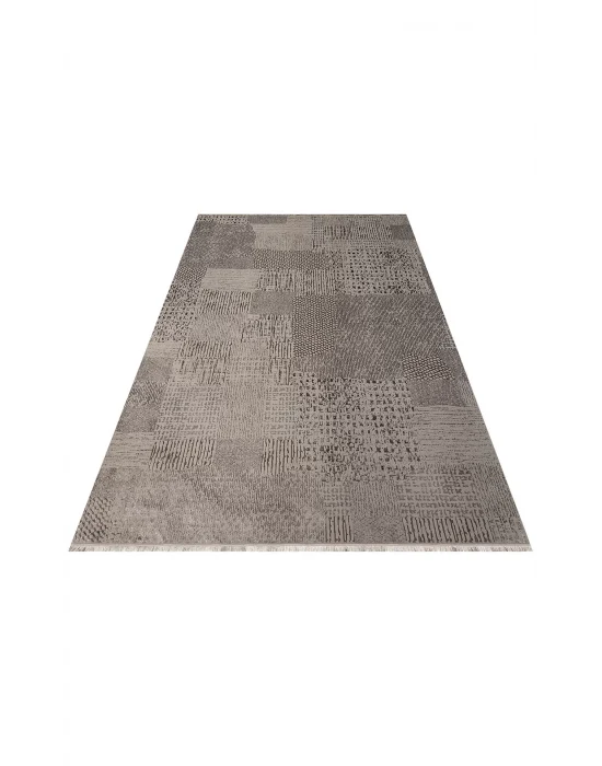 TORINO HALI 0036 Sık Dokuma Dökümlü Yere Oturan Hav Toz Vermez Yıkanabilir Kaymaz Tabanlı Modern Halı