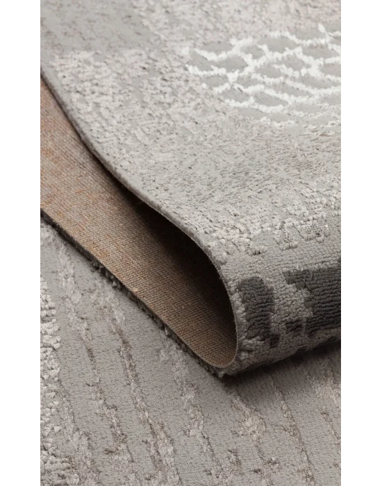 TORINO HALI 0036 Sık Dokuma Dökümlü Yere Oturan Hav Toz Vermez Yıkanabilir Kaymaz Tabanlı Modern Halı