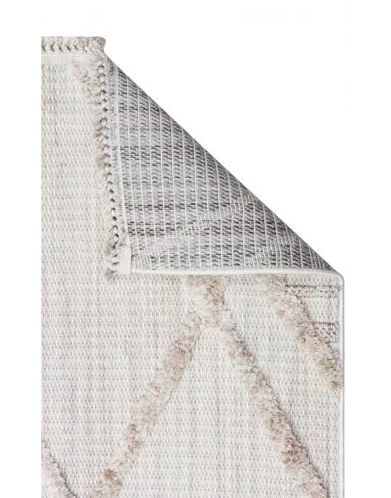 MALIBU HALI 0041 Hav Toz Vermez Yumuşak Dokulu Etnik Örgü Desenlere Sahip Modern İskandinav Halı