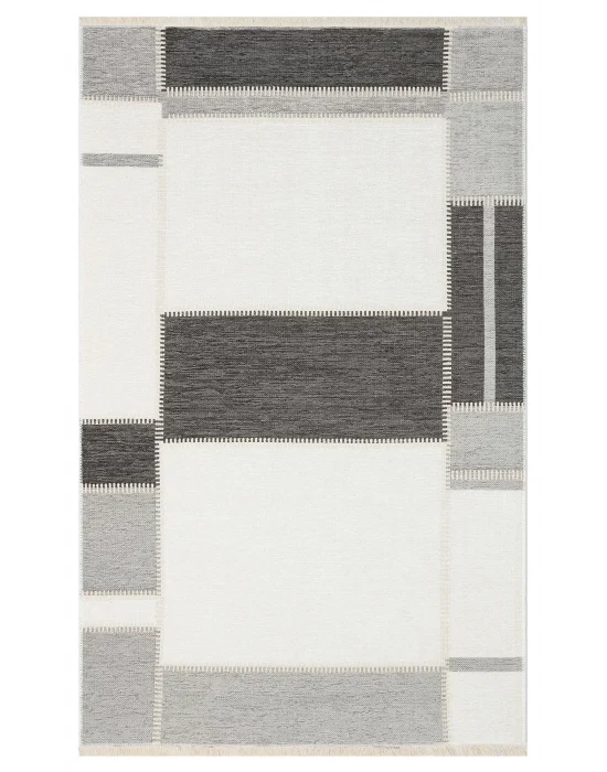 NOA KILIM 0317 Hav Toz Vermez Yıkanabilir Çift Taraflı İnce Modern İskandinav Kilim