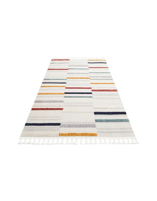 Terazzo 01 Multy Hav Toz Vermez Yumuşak Dokulu Etnik Örgü Desenlere Sahip Modern İskindinav Halı