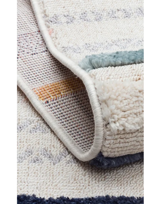 Terazzo 01 Multy Hav Toz Vermez Yumuşak Dokulu Etnik Örgü Desenlere Sahip Modern İskindinav Halı