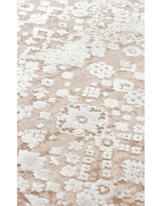 FRESCO HALI 0739 Yüksek Alçak Dokulu Özel Işıltılı Yüksek Kaliteli Sık Dokuma Modern Salon Halısı