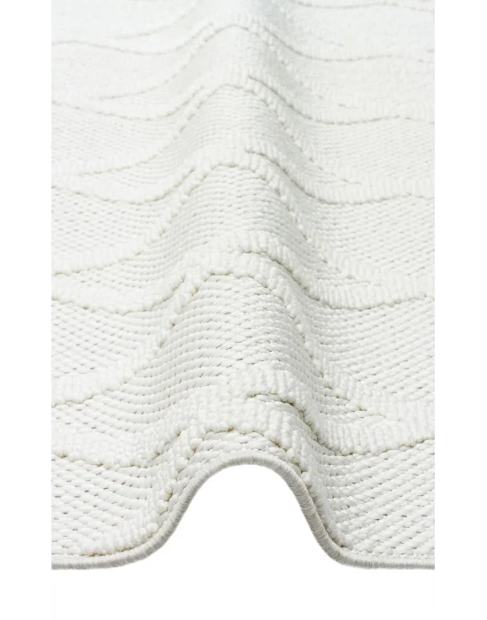 Cozy CZY 04 Cream Hav Toz Vermez Modern Örgü Dokuma Makine Halısı