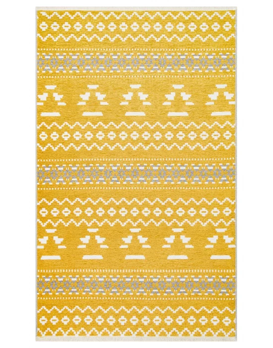 NOA KILIM 0321 Hav Toz Vermez Yıkanabilir Çift Taraflı İnce Modern İskandinav Kilim