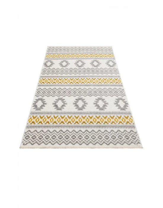 NOA KILIM 0321 Hav Toz Vermez Yıkanabilir Çift Taraflı İnce Modern İskandinav Kilim
