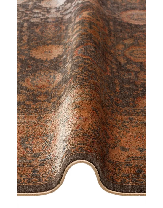 LAHOR HALI 0008 Özel Boyama İşlemi İle Üretilen Yüksek Alçak Dokuya Sahip Zengin Renkli Şık Salon Halısı