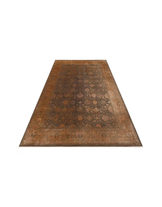 LAHOR HALI 0008 Özel Boyama İşlemi İle Üretilen Yüksek Alçak Dokuya Sahip Zengin Renkli Şık Salon Halısı