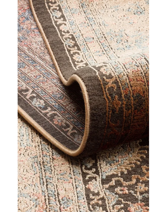 LAHOR HALI 0008 Özel Boyama İşlemi İle Üretilen Yüksek Alçak Dokuya Sahip Zengin Renkli Şık Salon Halısı