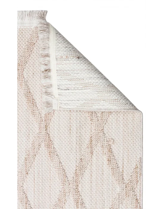 Cozy CZY 04 Beige Hav Toz Vermez Modern Örgü Dokuma Makine Halısı