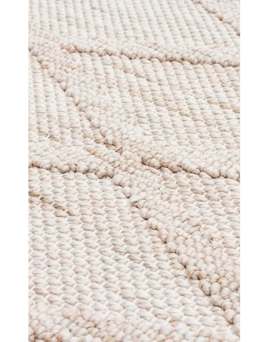 Cozy CZY 04 Beige Hav Toz Vermez Modern Örgü Dokuma Makine Halısı